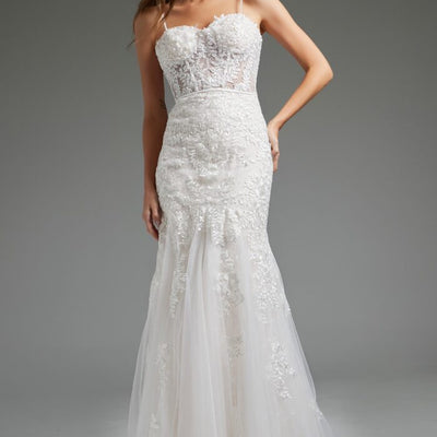 Jovani JB38490 Long Mermaid Bridal Wedding Dress