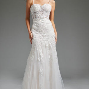 Jovani JB38490 Long Mermaid Bridal Wedding Dress