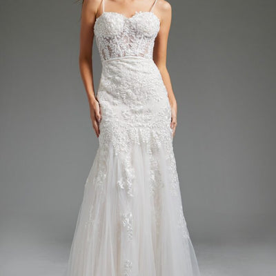 Jovani JB38490 Long Mermaid Bridal Wedding Dress