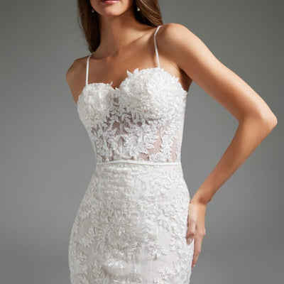 Jovani JB38490 Long Mermaid Bridal Wedding Dress