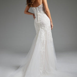 Jovani JB38490 Long Mermaid Bridal Wedding Dress
