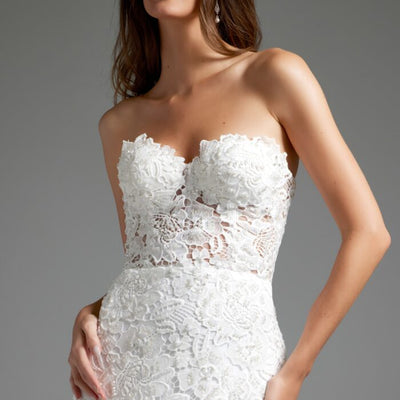 Jovani JB39733 Long Bridal Gown Mermaid Fit Wedding Dress