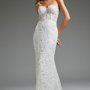 Jovani JB39733 Long Bridal Gown Mermaid Fit Wedding Dress