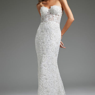 Jovani JB39733 Long Bridal Gown Mermaid Fit Wedding Dress