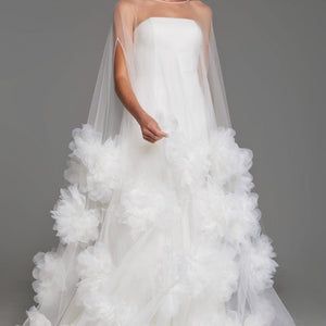 Jovani JB40091 Bridal Gown A Line Floral Wedding Dress