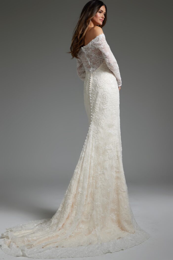 Jovani JB40591 Long Bridal Gown Wedding Dress