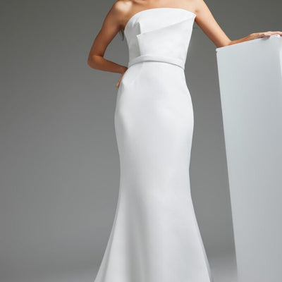 Jovani JB40597 Long Mermaid Bridal Gown Simple Wedding Dress