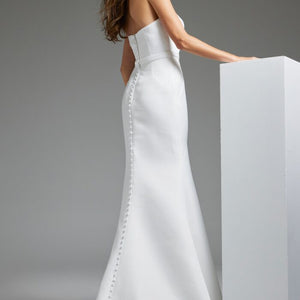 Jovani JB40597 Long Mermaid Bridal Gown Simple Wedding Dress