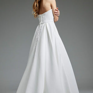 Jovani JB40599 A Line Bridal Gown Long Wedding Dress