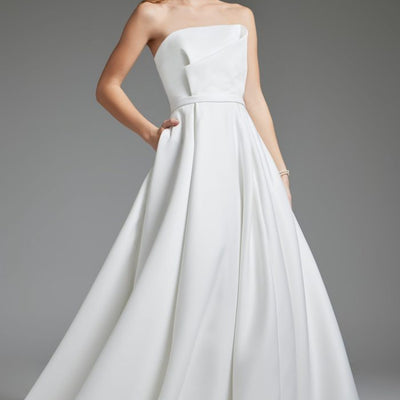 Jovani JB40599 A Line Bridal Gown Long Wedding Dress