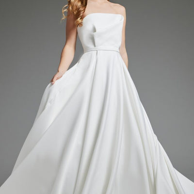 Jovani JB40599 A Line Bridal Gown Long Wedding Dress