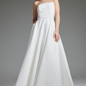 Jovani JB40599 A Line Bridal Gown Long Wedding Dress