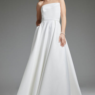 Jovani JB40599 A Line Bridal Gown Long Wedding Dress