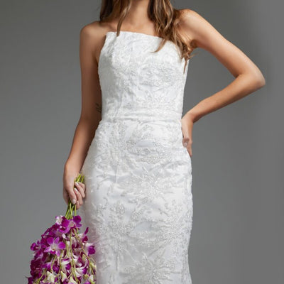 Jovani JB40608 Long Bridal Gown Sequin Wedding Dress