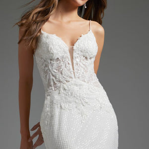 Jovani JB40639 Bridal Gown Lace Long Wedding Dress