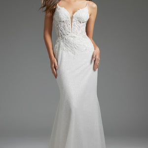 Jovani JB40639 Bridal Gown Lace Long Wedding Dress