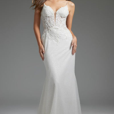 Jovani JB40639 Bridal Gown Lace Long Wedding Dress
