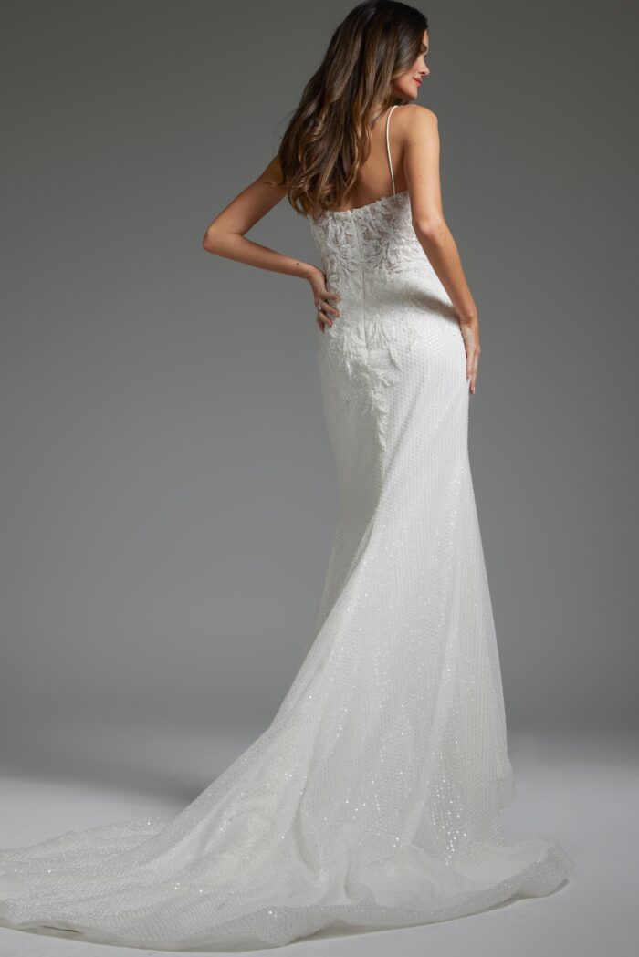 Jovani JB40639 Bridal Gown Lace Long Wedding Dress