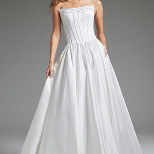 Jovani JB40784 A Line Bridal Long Wedding Dress