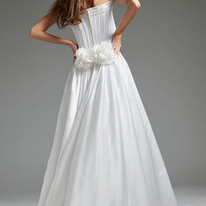 Jovani JB40784 A Line Bridal Long Wedding Dress