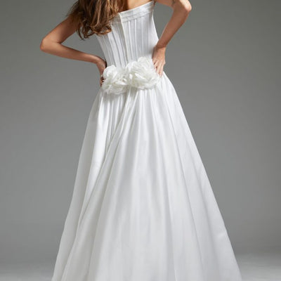 Jovani JB40784 A Line Bridal Long Wedding Dress