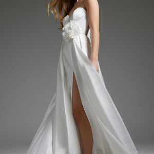 Jovani JB40825 Bridal Gown A Line Corset Bodice Long Wedding Dress