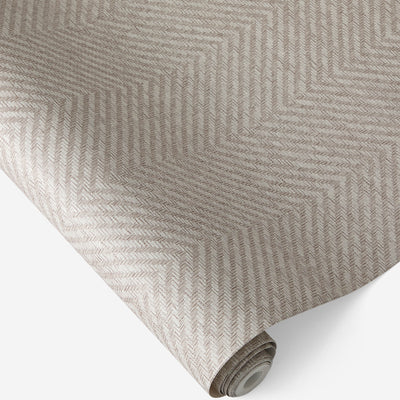 Faux Grasscloth Parquet Textured Peel + Stick Wallpaper by Jeremiah Brent