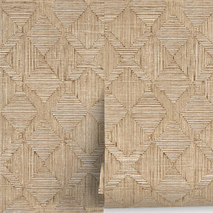 Hoffmann Faux Sisal Textured Peel + Stick Wallpaper by Jeremiah Brent