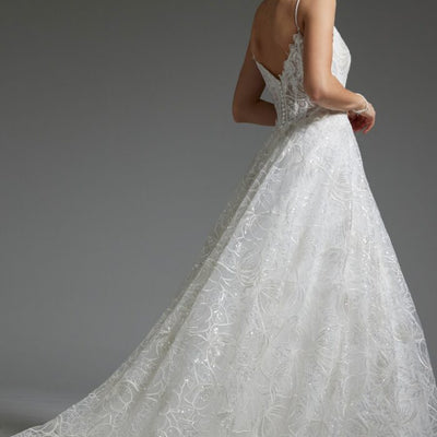 Jovani JB422225 Bridal Gown Sequin Long Wedding Dress