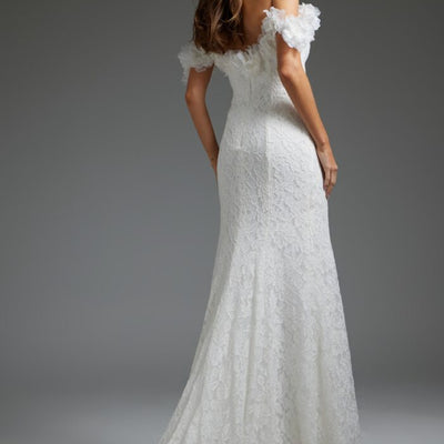 Jovani JB42295 Bridal Gown Ruffle Long Wedding Dress