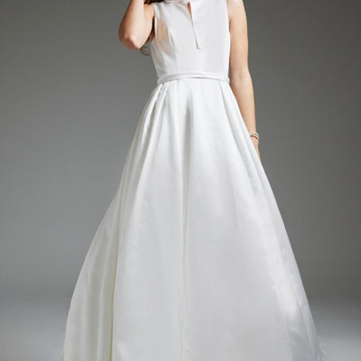 Jovani JB42319 Long Bridal Gown Keyhole Neck A Line Wedding Dress