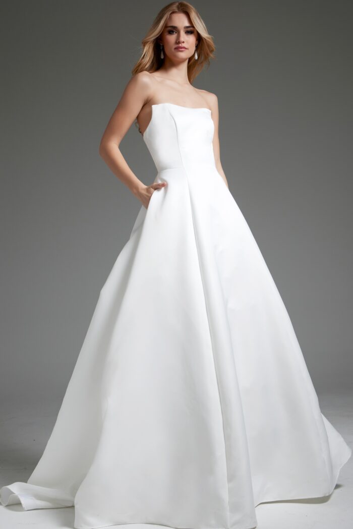 Jovani JB42346 Bridal Gown A Line Long Wedding Dress