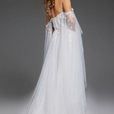 Jovani JB42480 Long Bridal Gown Floral Wedding Dress