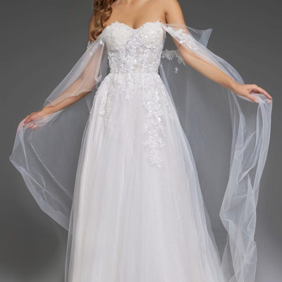 Jovani JB42481 Bridal Gown Fit Long Wedding Dress