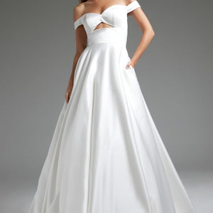 Jovani JB42626 Long A Line Bridal Wedding Dress