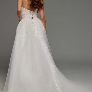 Jovani JB43324 Long Beaded Lace Ballgown Wedding Dress