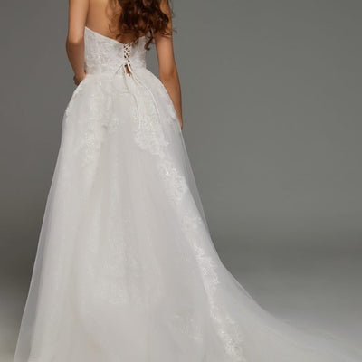 Jovani JB43324 Long Beaded Lace Ballgown Wedding Dress