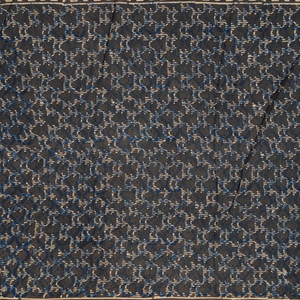 Black Woven Jaipur Cotton Saree With Printed Floral Motifs-Black