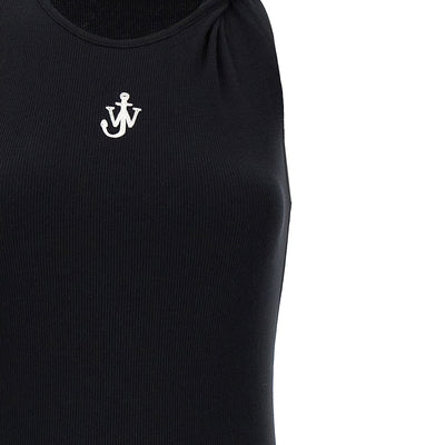 J.w.anderson Logo Ribbed Dress