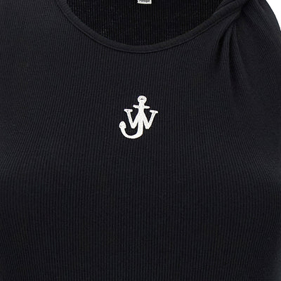 J.w.anderson Logo Ribbed Dress