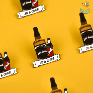 JD & Coke Lapel Pin