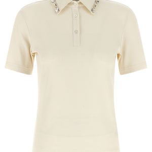 Fabiana Filippi Crystal Collar Polo Shirt