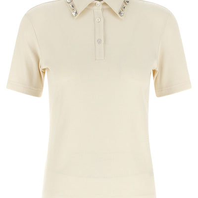 Fabiana Filippi Crystal Collar Polo Shirt