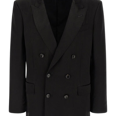 Tom Ford Tone-on-tone Polka Dot Blazer