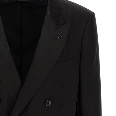 Tom Ford Tone-on-tone Polka Dot Blazer