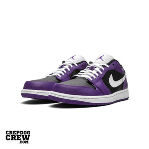 Jordan 1 Low Court Purple Black