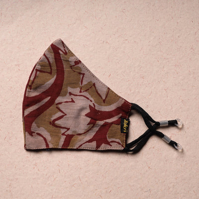 Bindaas Block Printed Cotton 3 Layer Snug Fit Face Cover