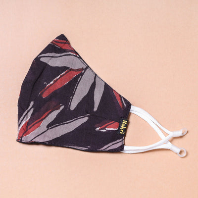 Bagru Block Printed Cotton 3 Layer Snug Fit Face Cover