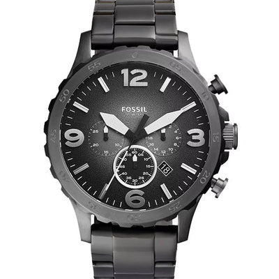 Fossil Nate Grey Dial Men 50mm JR1437