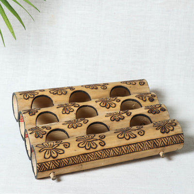 Bamboo Candle Holder - 9 candle